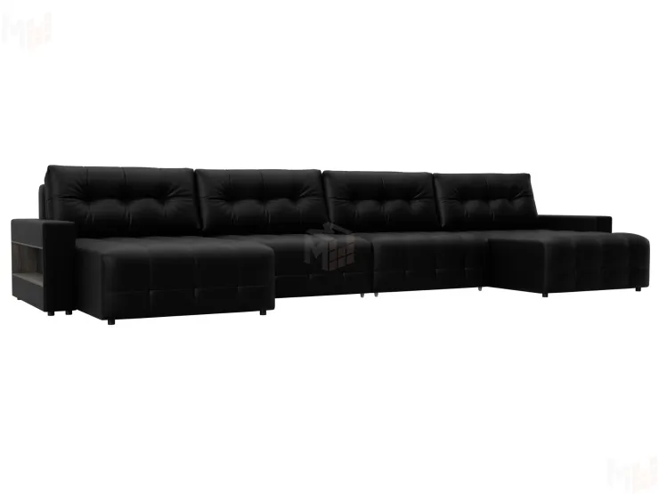 Диван П-образный с полками Лига-053 НПБ Лонг