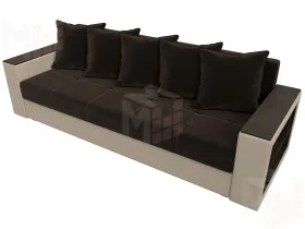 Диван прямой Дубай Лайт ( Коричневый;Бежевый )