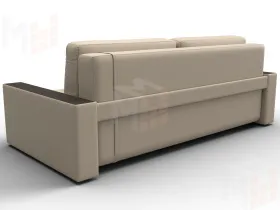 Диван прямой с декором Лига-096 НПБ ( Бежевый;Коричневый )