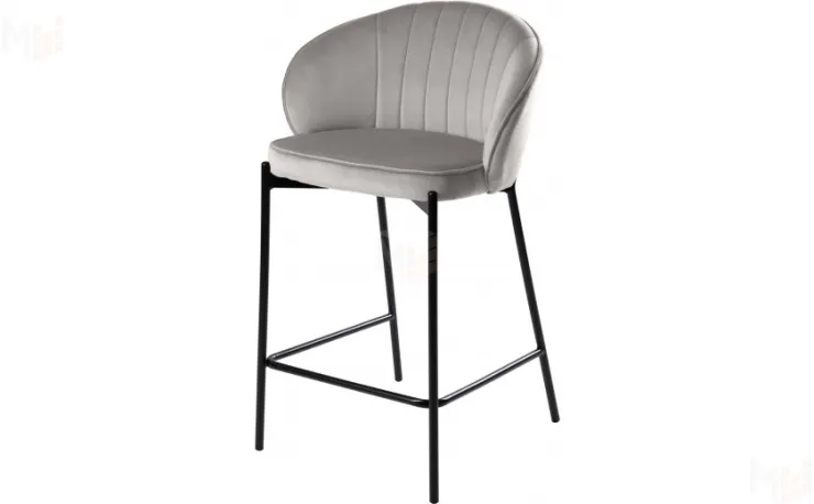 Полубарный стул Миэль silver/черный