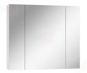 Шкаф-зеркало Норма 80 с тремя дверцами Айсберг