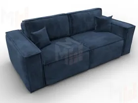 Диван прямой Лига-081 НПБ ( TOWER 13 синий )