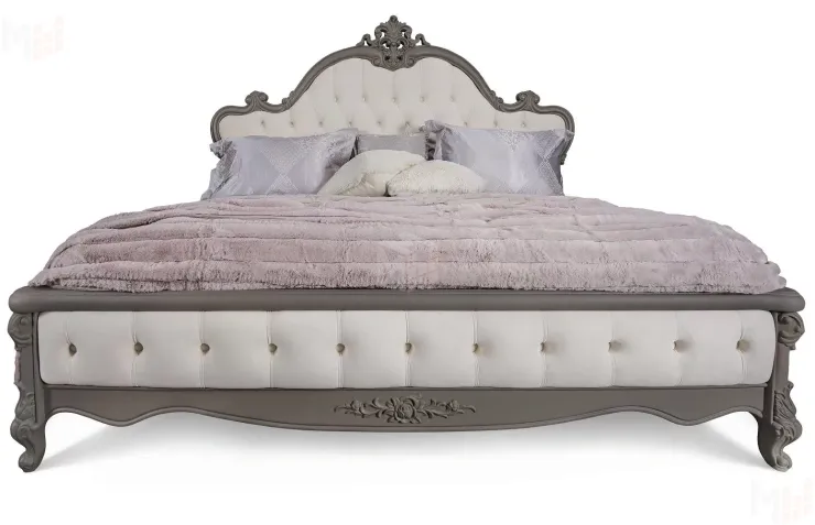 Кровать Мишель Лайт 180х200 см серый камень