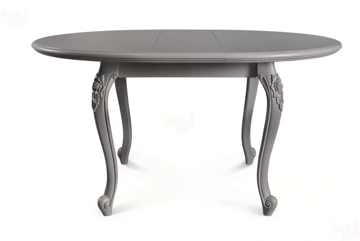 Стол Мокко круглый серый камень