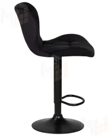 Стул барный DOBRIN BARNY BLACK (черный велюр (MJ9-101))