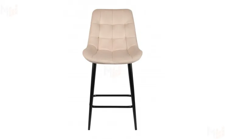 Полубарный поворотный стул Эйден Confetti cream/черный