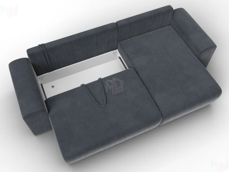 Диван угловой Лига-099 угол универсальный ( Vertical серый )