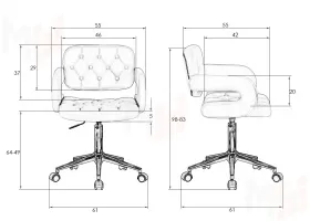 Офисное кресло для персонала DOBRIN LARRY BLACK (чёрный)