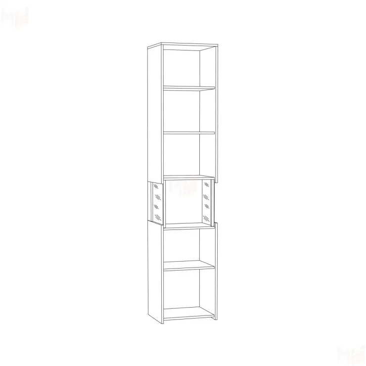 Шкаф-пенал с витриной Трувор 13.205