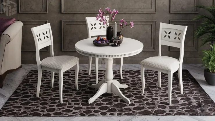 Стол обеденный Орландо Т1 исп.2 - Б-111 Белый матовый