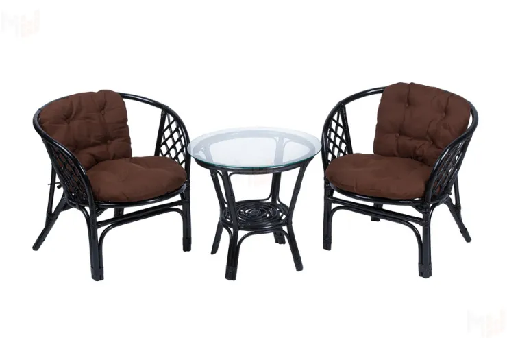 Комплект Багама дуэт с простыми коричневыми подушками