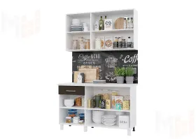 Кухня ТРЕНД 1,3 ЛДСП Белый-бетон