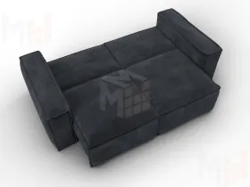 Диван прямой Лига-081 НПБ ( TOWER 11 темно-серый )