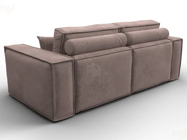 Диван прямой Лига-081 НПБ ( TOWER 05 бежевый )