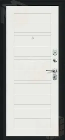 Входная металлическая дверь Сити Kale Букле черное/Off-white