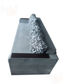 Еврософа  Амстердам - 3  серый велюр