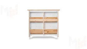 Тумба для обуви из массива Кымор 107 белая