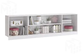 Секция навесная Гламур  белый/белый глянец