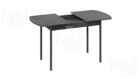 Стол обеденный Крит Черный, Железный камень