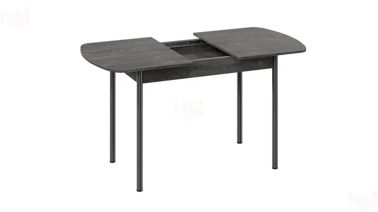 Стол обеденный Крит Черный, Железный камень