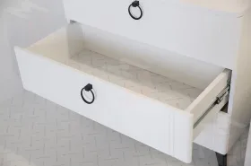 Комод Ева белое дерево/белый матовый