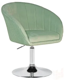 Кресло дизайнерское DOBRIN EDISON (мятный велюр (1922-8))