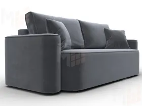 Диван прямой Лига-118 НПБ ( SEVEN 17 серый )