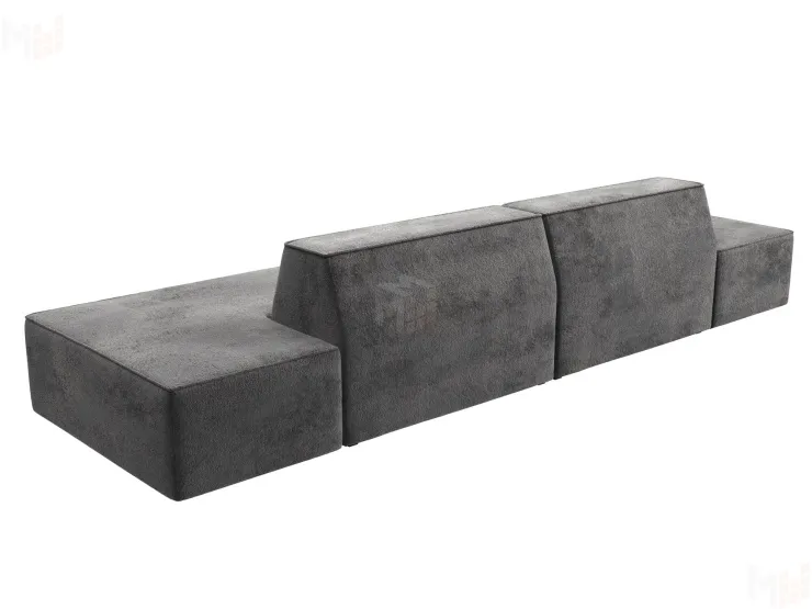 Диван прямой модульный Монс лофт ( TOWER 10 серый )