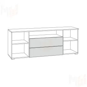 Тумба под ТВ Остин  16.47 серый графит