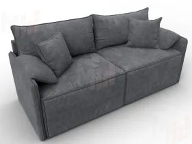 Диван прямой модульный Лига-106 ( BRUT 16 темно-серый )