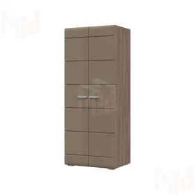 Шкаф 2х ств Вегас ясень шимо темный - кофе с молоком