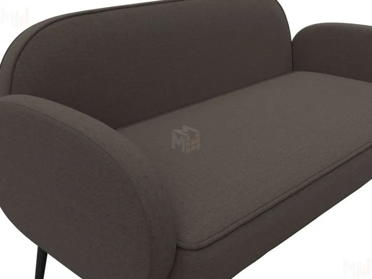 Диван прямой Лига-086 ( Амур 05 коричневый )