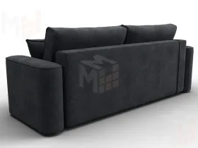 Диван прямой Лига-118 НПБ ( LAIM 26 темно-серый )