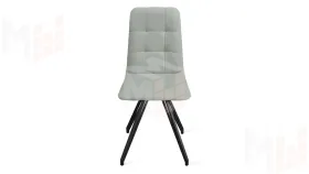 Стул Аспен К4 Черный муар, Велюр Confetti Silver