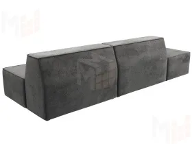 Диван прямой модульный Монс Модерн левый ( TOWER 10 серый )