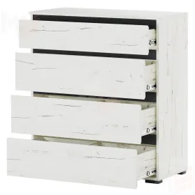 Комод  ГРЕТТА  4Я Крафт белый-Антрацит