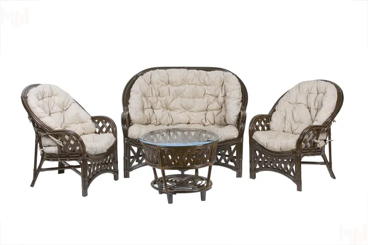 Комплект Черчилль (Рузвельт) с 2-х местным диваном и круглым столом