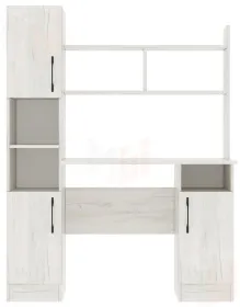 Компьютерный стол ПКС-6 Дуб Крафт белый