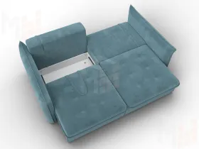 Диван прямой Лига-100 НПБ ( SEVEN 113 бирюзовый )