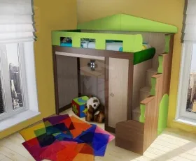 Двухъярусная кровать Фанки Хоум 11003