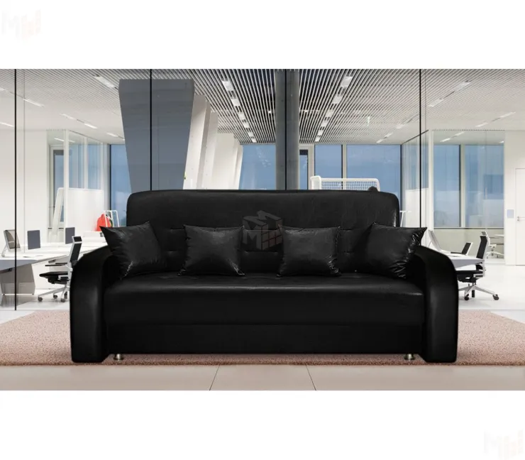 Диван книжка Престиж 120 (кожзам черный)