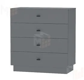 Комод К-1 Квадро Графит
