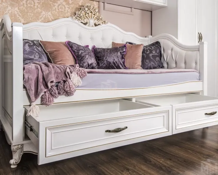 Спальня детская Натали белый глянец 2