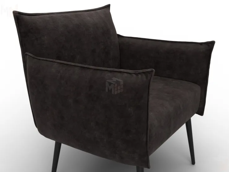 Кресло Лига-083 ( велюр BRUT 17 коричневый )
