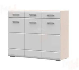 Комод Симба дуб белфорд - белый глянец