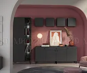 Гостиная Оливия графит, комплект 1