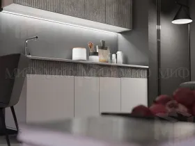 Кухня Оливия 2,0 белый глянец/мрамор глянец