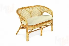Диван из ротанга «Пеланги» двухместный с подушкой