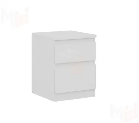 Тумба Кастор 2 ящика (белый)