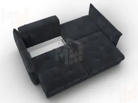 Диван прямой Лига-100 НПБ ( TOWER 11 темно-серый )